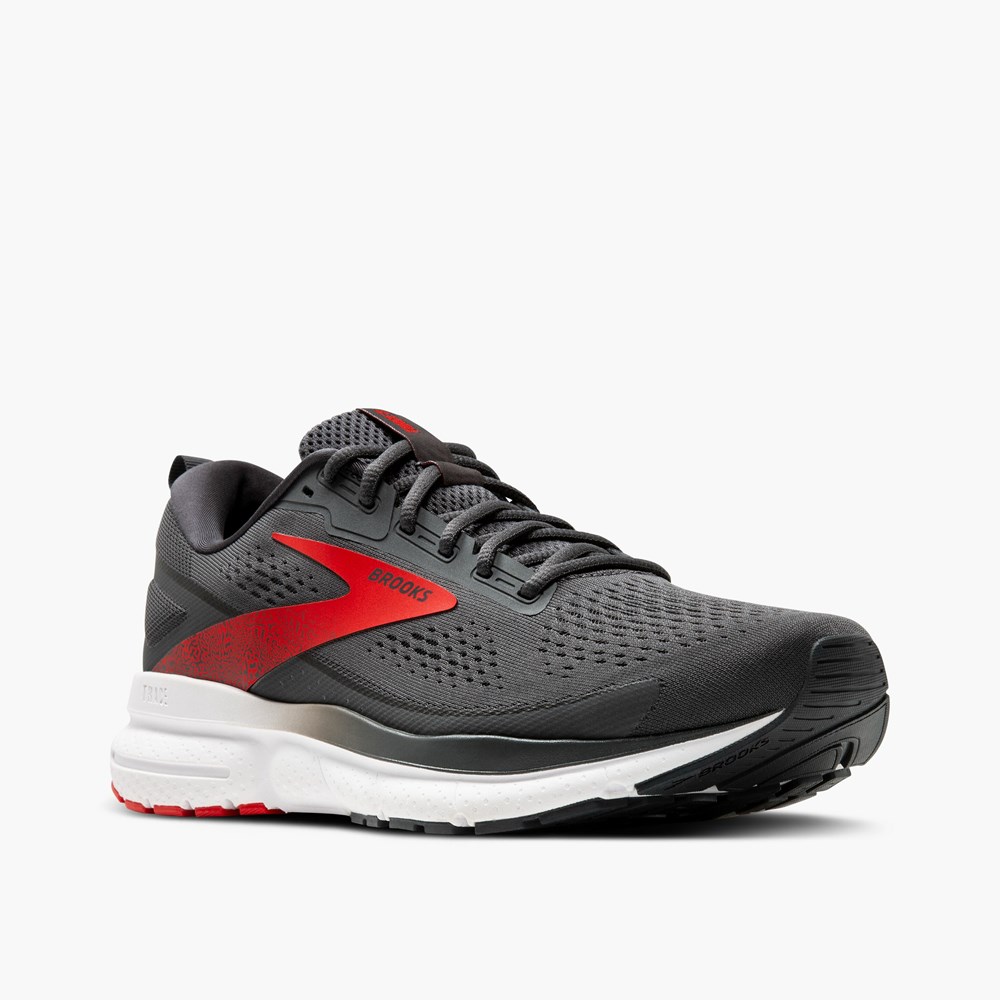 Chaussures Running Route Brooks Trace 3 Rouge Blanche Homme | IVM-1146987